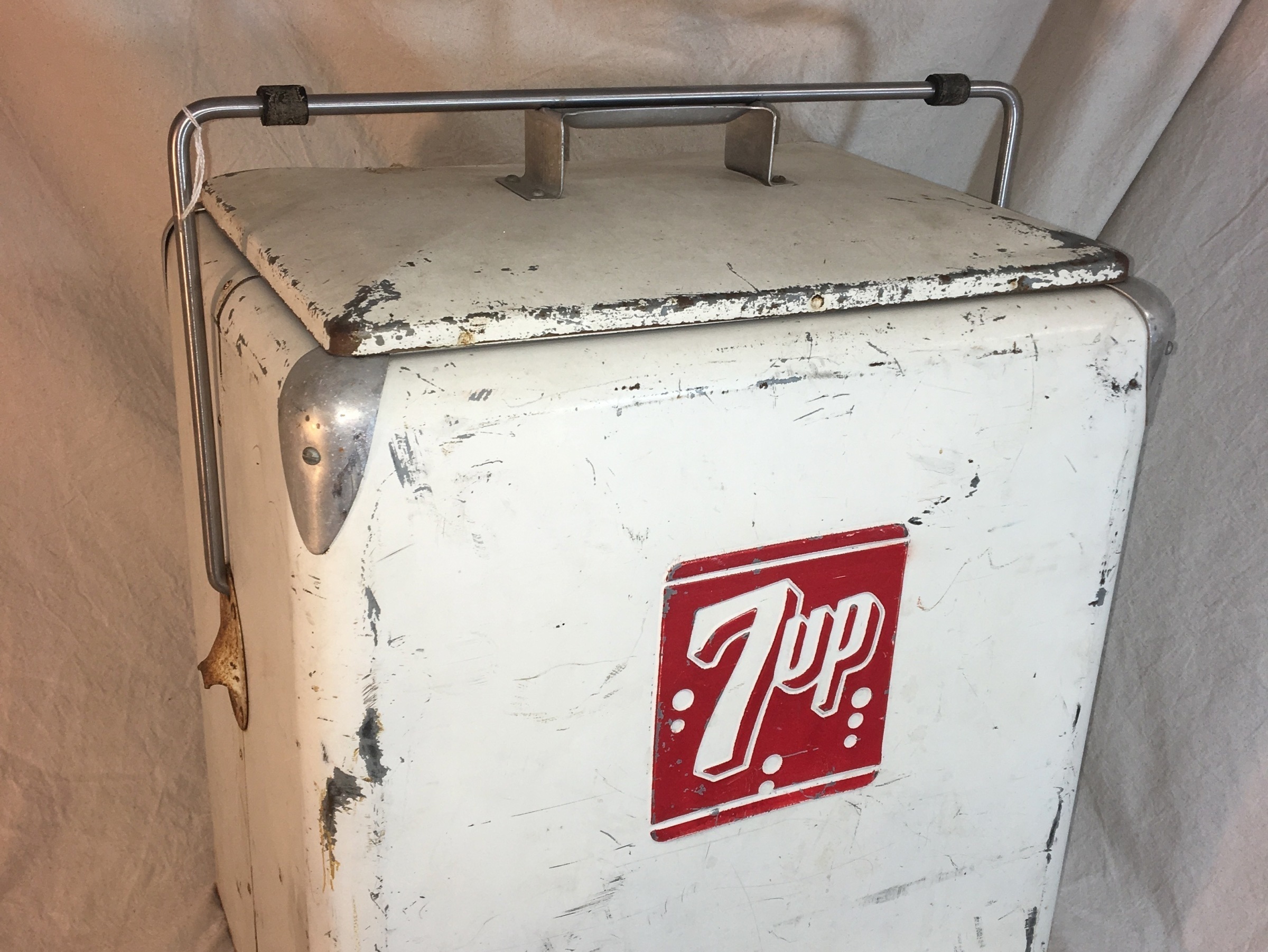 7up sales vintage cooler