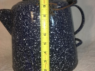 Vintage enamelware kettle